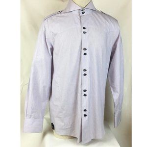 Max Lauren Shirt Size M 15.5/16 Blue Oxford